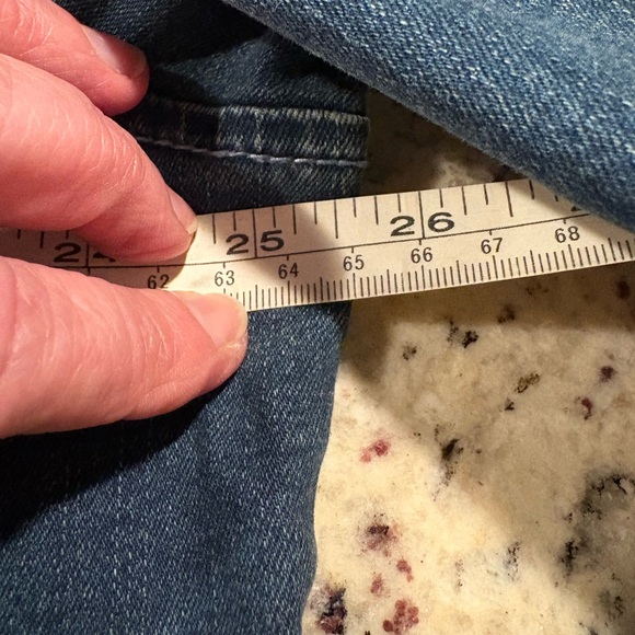 True Religion Georgia Denim Glitter button Shirt Cozy Fireside Wash Large - Picture 10 of 10